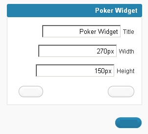 Poker Widget Preview Wordpress Plugin - Rating, Reviews, Demo & Download