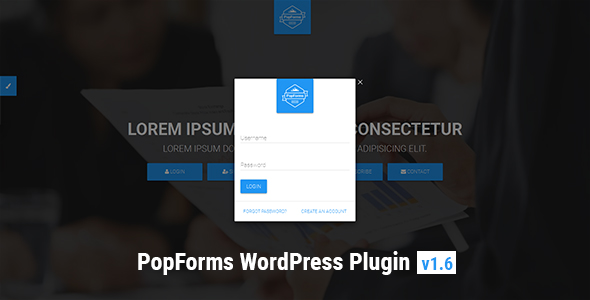 PopForms | Material Design WordPress Modal Forms Set Preview - Rating, Reviews, Demo & Download