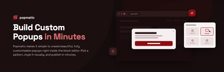 Popmatic – Popup Builder With Full Customisation Preview Wordpress Plugin - Rating, Reviews, Demo & Download