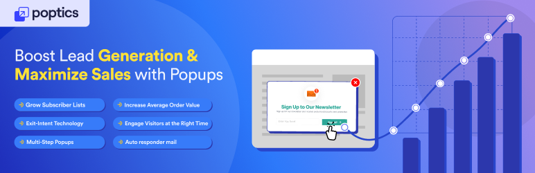 Poptics – Boost Lead Generation & Maximize Sales With Popups Preview Wordpress Plugin - Rating, Reviews, Demo & Download