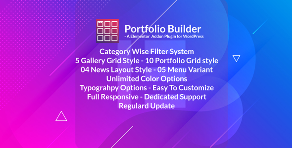 Portfolio – Grid Masonry Portfolio Filter Plugin For Elementor Page Builder Preview - Rating, Reviews, Demo & Download