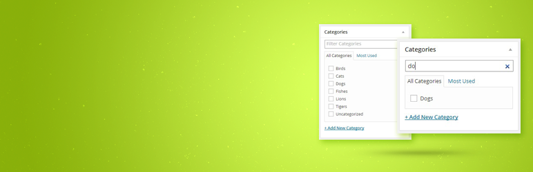 Post Category Filter Preview Wordpress Plugin - Rating, Reviews, Demo & Download