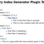 Post Category Index Generator