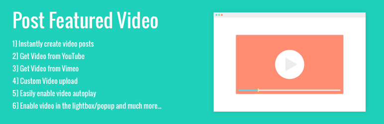 Post Featured Video Preview Wordpress Plugin - Rating, Reviews, Demo & Download