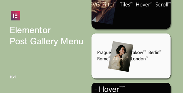 Post Gallery Menu For Elementor Preview Wordpress Plugin - Rating, Reviews, Demo & Download