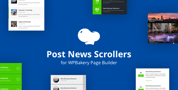 Post News Scrollers For WPBakery Page Builder (Visual Composer) Preview Wordpress Plugin - Rating, Reviews, Demo & Download