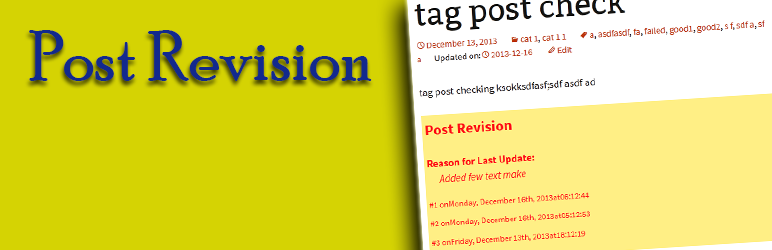 Post Revision Preview Wordpress Plugin - Rating, Reviews, Demo & Download