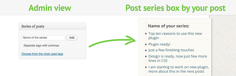 Post Series Preview Wordpress Plugin - Rating, Reviews, Demo & Download