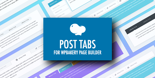 Post Tabs For WPBakery Page Builder Preview Wordpress Plugin - Rating, Reviews, Demo & Download