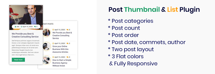Post Thumbnail & Post List Preview Wordpress Plugin - Rating, Reviews, Demo & Download