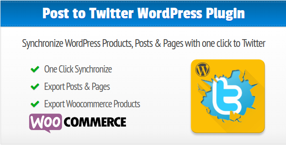 Post To Twitter Synchronize WordPress Posts, Pages And Products To Your Twitter Account Preview - Rating, Reviews, Demo & Download