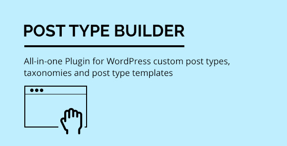 Post Type Builder – WordPress Custom Post Types Preview - Rating, Reviews, Demo & Download
