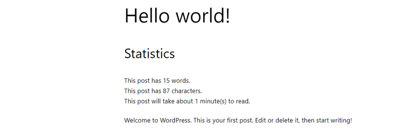 Post Word Counter Preview Wordpress Plugin - Rating, Reviews, Demo & Download