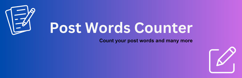 Post Words Counter Preview Wordpress Plugin - Rating, Reviews, Demo & Download