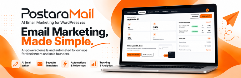 PostaraMail Preview Wordpress Plugin - Rating, Reviews, Demo & Download