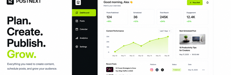 PostNext Preview Wordpress Plugin - Rating, Reviews, Demo & Download