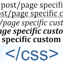 Post/Page Specific Custom CSS