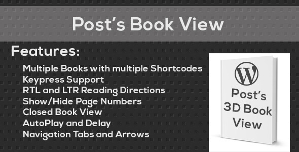 Posts Flip Book  Preview Wordpress Plugin - Rating, Reviews, Demo & Download