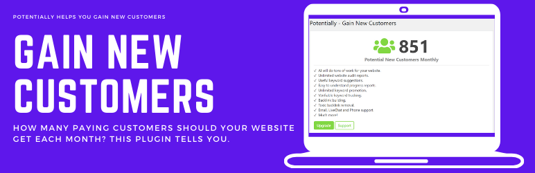 Potentially – Helps You Gain New Customers Preview Wordpress Plugin - Rating, Reviews, Demo & Download