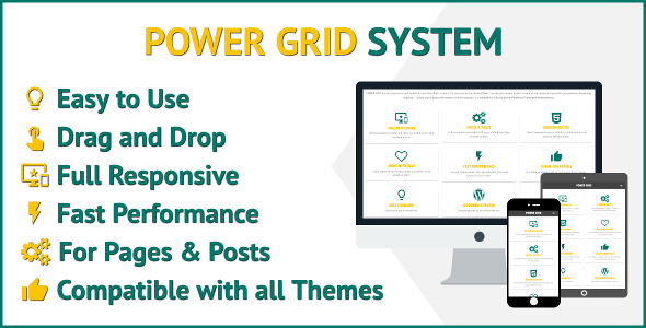 Power Grid Responsive Grid System Plugin for Wordpress Preview - Rating, Reviews, Demo & Download