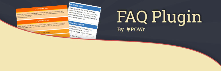 POWr FAQ Preview Wordpress Plugin - Rating, Reviews, Demo & Download