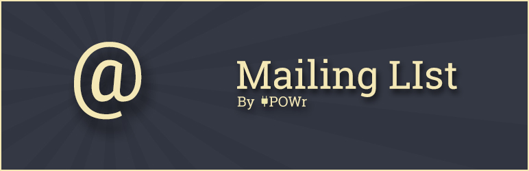 POWr Mailing List Preview Wordpress Plugin - Rating, Reviews, Demo & Download