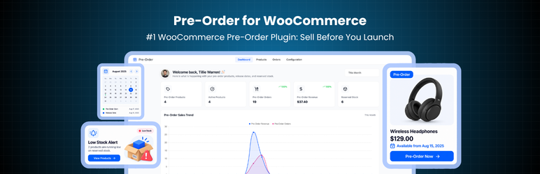 Pre-Order For WooCommerce With Release Date & Countdown Preview Wordpress Plugin - Rating, Reviews, Demo & Download