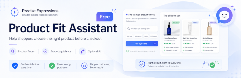 Precise Expressions Product Fit Assistant For WooCommerce Preview Wordpress Plugin - Rating, Reviews, Demo & Download