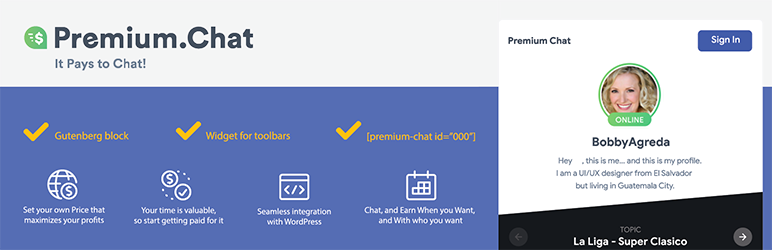 Premium Chat Preview Wordpress Plugin - Rating, Reviews, Demo & Download