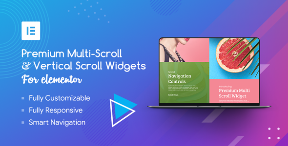 Premium Multi-Scroll & Vertical Scroll Widgets For Elementor Preview Wordpress Plugin - Rating, Reviews, Demo & Download