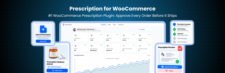 Prescription For WooCommerce – Medical Prescription Upload & Pharmacy Order Approval Preview Wordpress Plugin - Rating, Reviews, Demo & Download