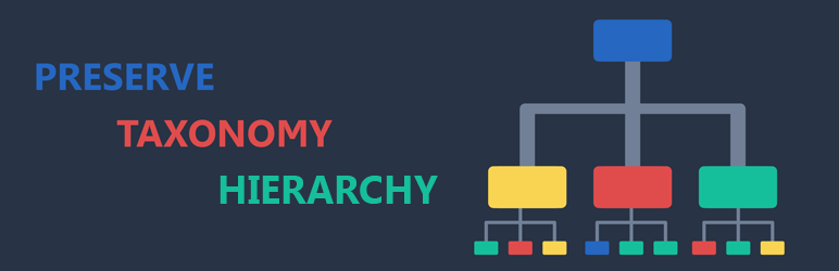 Preserve Taxonomy Hierarchy Preview Wordpress Plugin - Rating, Reviews, Demo & Download