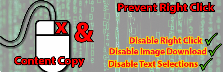 Prevent Right Click And Content Copy Preview Wordpress Plugin - Rating, Reviews, Demo & Download