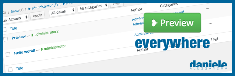 Preview Everywhere Preview Wordpress Plugin - Rating, Reviews, Demo & Download
