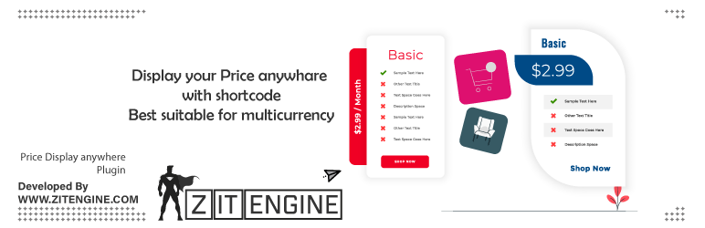 Price Display Anywhere Preview Wordpress Plugin - Rating, Reviews, Demo & Download