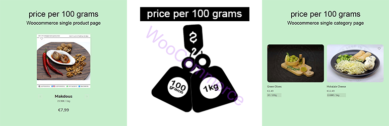 Price Per 100 Grams Preview Wordpress Plugin - Rating, Reviews, Demo & Download