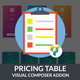 Price Table | Price Plan – Visual Composer Addon- WordPress Plugin