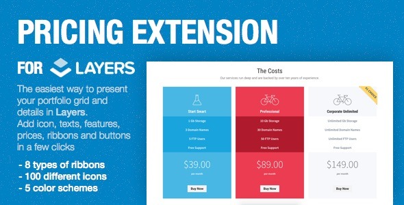 Pricing – Layers Extension Preview Wordpress Plugin - Rating, Reviews, Demo & Download
