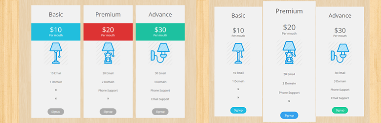Pricing Table By PickPlugins Preview - Rating, Reviews, Demo & Download