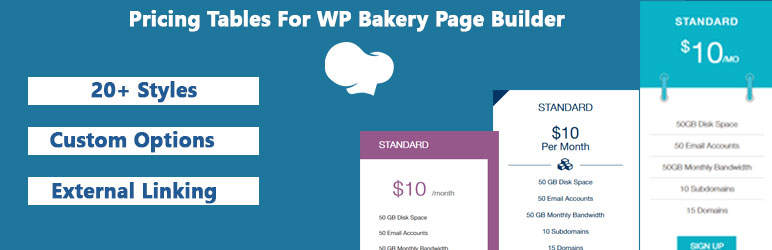 Pricing Tables For WPBakery Page Builder (formerly Visual Composer) Preview Wordpress Plugin - Rating, Reviews, Demo & Download