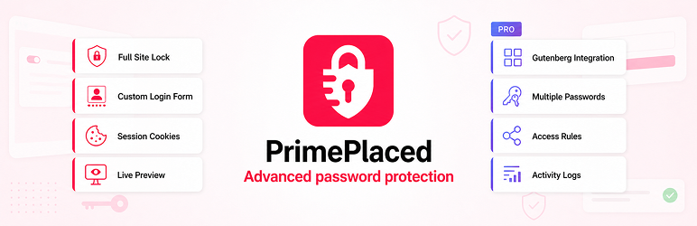 PrimePlaced – Advanced Password Protection Preview Wordpress Plugin - Rating, Reviews, Demo & Download