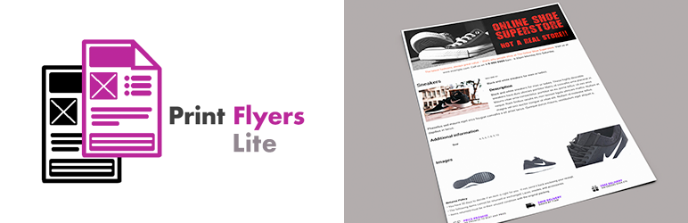 Print Flyers Lite Preview Wordpress Plugin - Rating, Reviews, Demo & Download