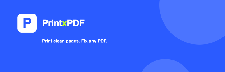 PrintxPDF Print & PDF Button Preview Wordpress Plugin - Rating, Reviews, Demo & Download
