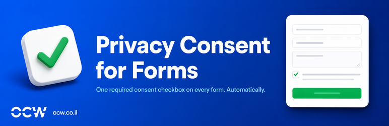 Privacy Consent For Forms Preview Wordpress Plugin - Rating, Reviews, Demo & Download