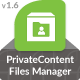 PrivateContent – Files Manager Add-on