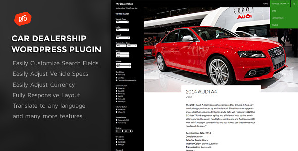 Pro Car Dealership – WordPress Plugin Preview - Rating, Reviews, Demo & Download