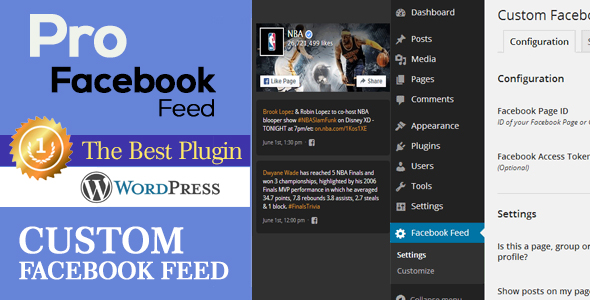Pro Facebook Feed Responsive – WP Preview Wordpress Plugin - Rating, Reviews, Demo & Download