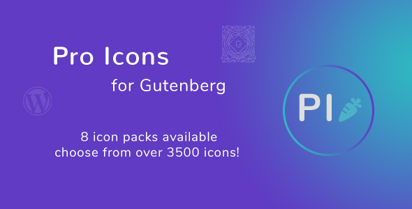 Pro Icons For Gutenberg WordPress Editor Preview - Rating, Reviews, Demo & Download