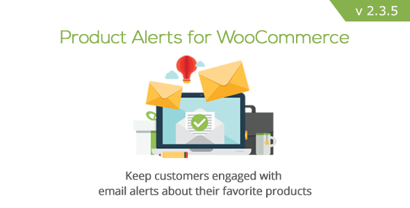 Product Alerts For WooCommerce Preview Wordpress Plugin - Rating, Reviews, Demo & Download