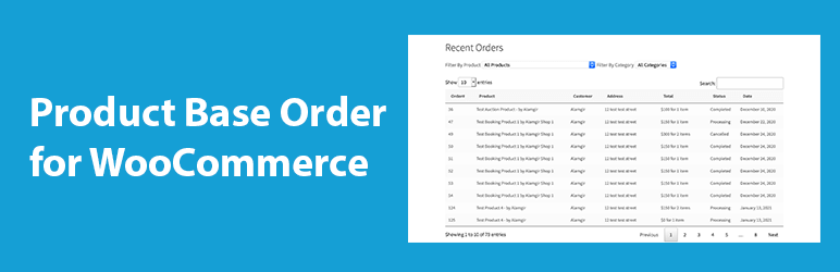 Product Base Order For WooCommerce Preview Wordpress Plugin - Rating, Reviews, Demo & Download